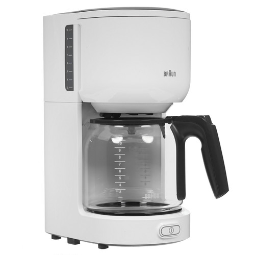 Купить Кофеварка капельная Braun KF3100WH белый в интернет-магазине DNS. Характеристики, цена Braun KF3100WH | 1334848.