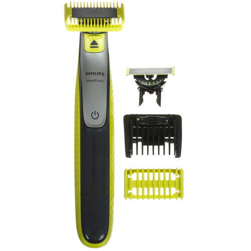 Купить Триммер Philips OneBlade QP2834/23 желтый/серебристый, черный в интернет-магазине DNS. Характеристики, цена Philips OneBlade QP2834/23 | 5640425.