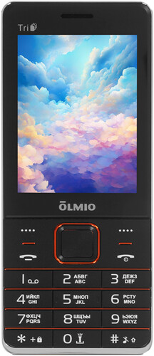 Купить Сотовый телефон Olmio M30 черный/оранжевый в интернет-магазине DNS. Характеристики, цена Olmio M30 | 5649517.