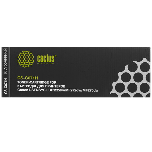Купить Картридж лазерный Cactus CS-C071H черный, с чипом в интернет-магазине DNS. Характеристики, цена Cactus CS-C071H | 9270707.