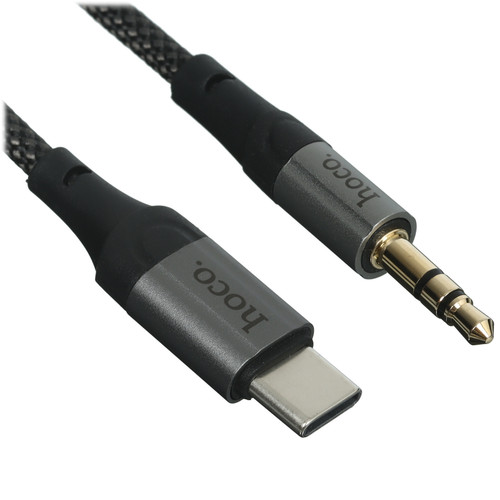 Купить Кабель   Hoco USB Type-C - jack 3.5 мм черный в интернет-магазине DNS. Характеристики, цена  | 5474951.