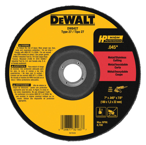Купить Диск отрезной DeWalt DW8427 в интернет-магазине DNS. Характеристики, цена DeWalt DW8427 | 5939939.
