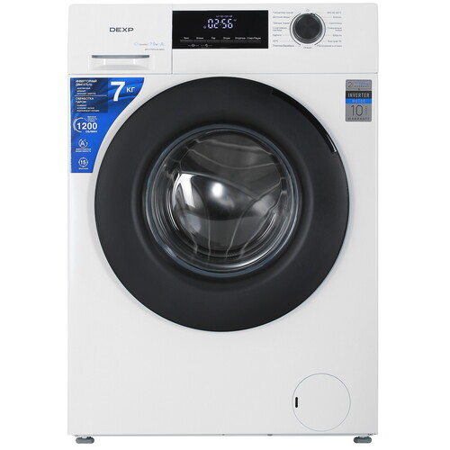 Купить Стиральная машина DEXP WM-F712MLHE/WBSI белый в интернет-магазине DNS. Характеристики, цена DEXP WM-F712MLHE/WBSI | 5427414.