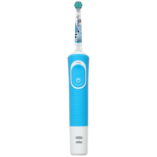 Купить Электрическая зубная щетка Braun Oral-B Vitality Kids D100.413.2K Frozen белый, голубой в интернет-магазине DNS. Характеристики, цена Braun Oral-B Vitality Kids D100.413.2K Frozen | 4865390.
