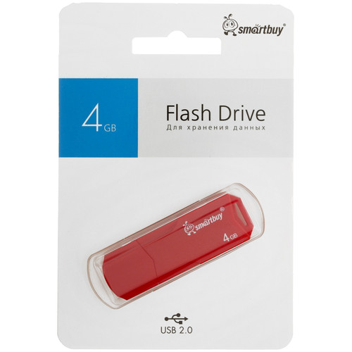 Купить Память USB Flash 4 ГБ Smartbuy Clue [SB4GBCLU-R] в интернет-магазине DNS. Характеристики, цена Smartbuy Clue | 9055395.