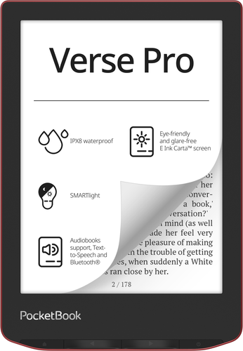 Купить 6" Электронная книга PocketBook 634 Verse Pro красный в интернет-магазине DNS. Характеристики, цена PocketBook 634 Verse Pro | 9196497.