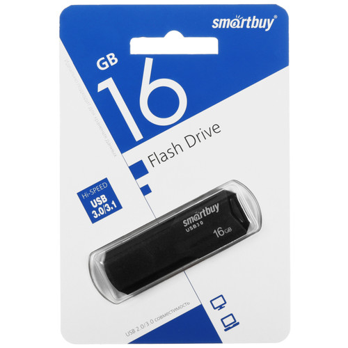 Купить Память USB Flash 16 ГБ Smartbuy Clue [SB16GBCLU-K3] в интернет-магазине DNS. Характеристики, цена Smartbuy Clue | 5453704.
