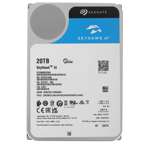 Купить 20 ТБ Жесткий диск Seagate SkyHawk AI [ST20000VE003] в интернет-магазине DNS. Характеристики, цена Seagate SkyHawk AI | 5652587.