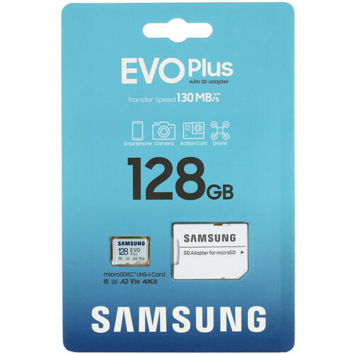 Купить Карта памяти Samsung EVO Plus microSDXC 128 ГБ [MB-MC128KA/EU] в интернет-магазине DNS. Характеристики, цена  | 5053149.