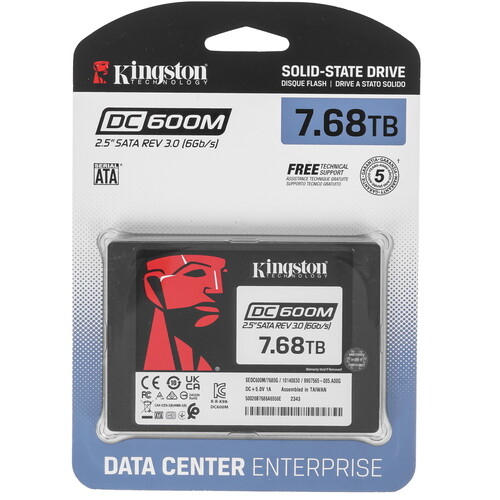 Купить 7680 ГБ Серверный SSD Kingston DC600M [SEDC600M/7680G] в интернет-магазине DNS. Характеристики, цена Kingston DC600M | 5439729.