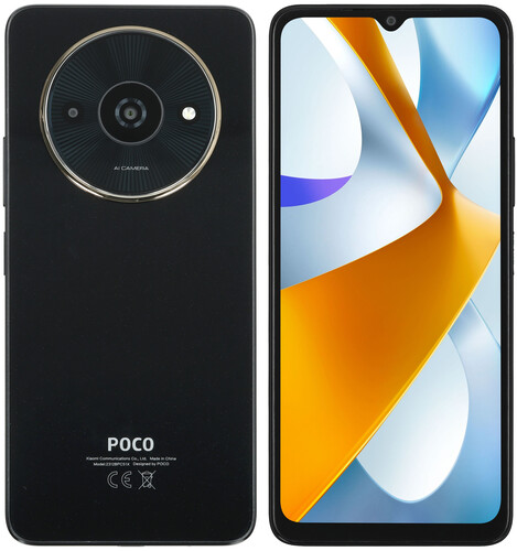 Купить 6.71" Смартфон POCO C61 64 ГБ черный в интернет-магазине DNS. Характеристики, цена POCO C61 | 5488493.