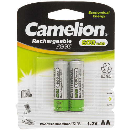 Купить Аккумулятор Camelion NC-AA600BP2 600 мА*ч в интернет-магазине DNS. Характеристики, цена Camelion NC-AA600BP2 | 9105771.