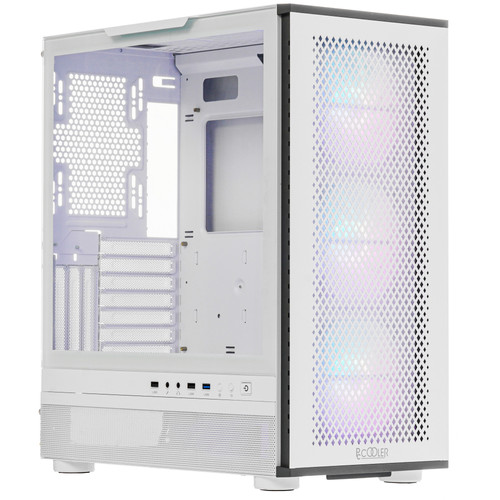 Купить Корпус PCCooler ME200 MESH WH [C3-A520WHP3-GL] белый в интернет-магазине DNS. Характеристики, цена PCCooler ME200 MESH WH | 5459026.