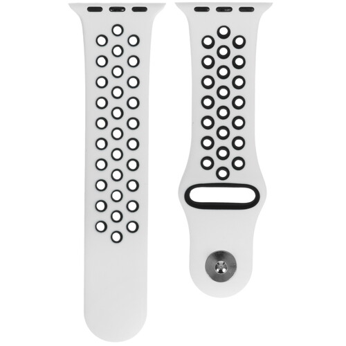 Купить Ремешок Aceline для Apple Watch 38/ 40/ 41mm белый/черный в интернет-магазине DNS. Характеристики, цена Aceline Sport Silicone | 5430801.