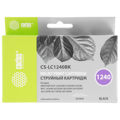 Купить Картридж Cactus CS-LC1240BK черный в интернет-магазине DNS. Характеристики, цена Cactus CS-LC1240BK | 8159392.