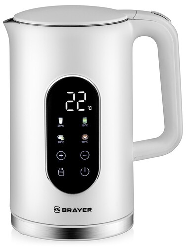 Купить Электрочайник BRAYER BR6107WH белый в интернет-магазине DNS. Характеристики, цена BRAYER BR6107WH | 9214851.