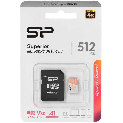 Купить Карта памяти Silicon Power microSDXC 512 ГБ [SP512GBSTXDV3V20SP] в интернет-магазине DNS. Характеристики, цена  | 9397356.