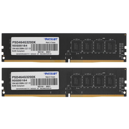 Купить Оперативная память Patriot Signature Line [PSD464G3200K] 64 ГБ в интернет-магазине DNS. Характеристики, цена Patriot Signature Line | 5363175.