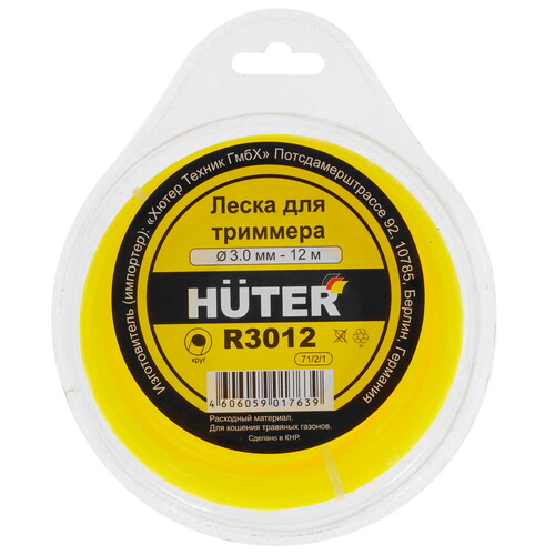 Купить Леска для триммеров Huter R3012 в интернет-магазине DNS. Характеристики, цена Huter R3012 | 8173430.
