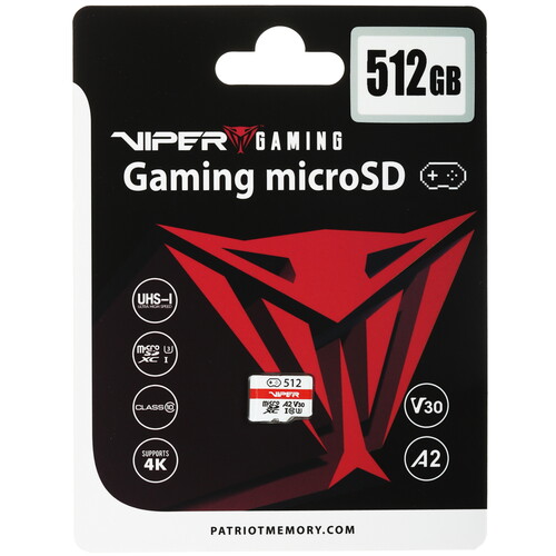 Купить Карта памяти Patriot Viper Gaming microSDXC 512 ГБ [PV512GGM32MCX] в интернет-магазине DNS. Характеристики, цена  | 5633380.