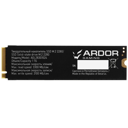 Купить 1024 ГБ M.2 NVMe накопитель ARDOR GAMING Lore L283 в интернет-магазине DNS. Характеристики, цена ARDOR GAMING Lore L283 | 9170739.