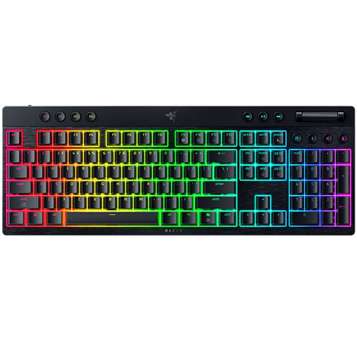Купить Клавиатура  проводная + беспроводная Razer BlackWidow V4 Low-Profile HyperSpeed в интернет-магазине DNS. Характеристики, цена Razer BlackWidow V4 Low-Profile HyperSpeed | 5642055.