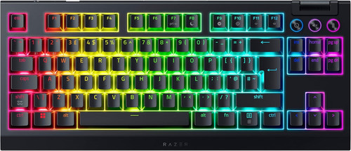 Купить Клавиатура  проводная + беспроводная Razer BlackWidow V4 Tenkeyless цвет черный в интернет-магазине DNS. Характеристики, цена Razer BlackWidow V4 Tenkeyless | 5636779.