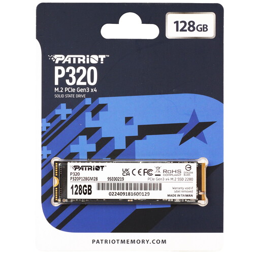 Купить 128 ГБ M.2 NVMe накопитель Patriot P320 [P320P128GM28] в интернет-магазине DNS. Характеристики, цена Patriot P320 | 5498179.
