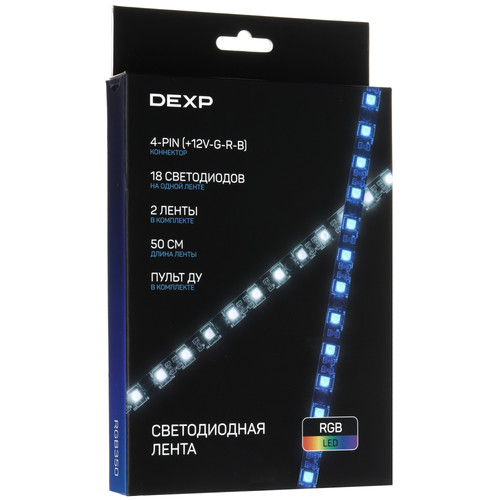 Купить Система подсветки  DEXP RGB350 в интернет-магазине DNS. Характеристики, цена DEXP RGB350 | 5431320.