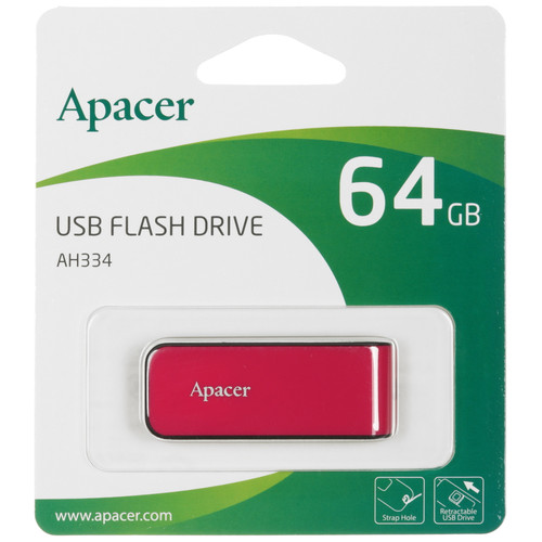 Купить Память USB Flash 64 ГБ Apacer AH334 [AP64GAH334P-1] в интернет-магазине DNS. Характеристики, цена Apacer AH334 | 4900853.