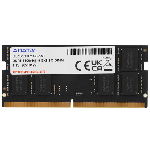 Купить Оперативная память SODIMM ADATA Gold [GD5S5600716G-SMI] 16 ГБ в интернет-магазине DNS. Характеристики, цена ADATA Gold | 5618385.