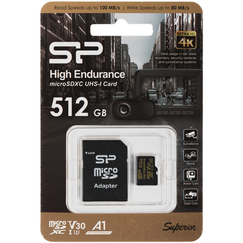 Купить Карта памяти Silicon Power microSDXC 512 ГБ [SP512GBSTXDV3V1HSP] в интернет-магазине DNS. Характеристики, цена  | 5930932.