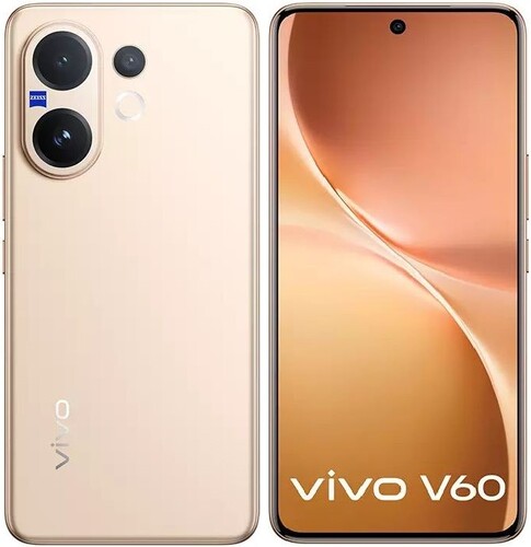 Купить 6.77" Смартфон Vivo V60 512 ГБ золотистый в интернет-магазине DNS. Характеристики, цена Vivo V60 | 9315858.