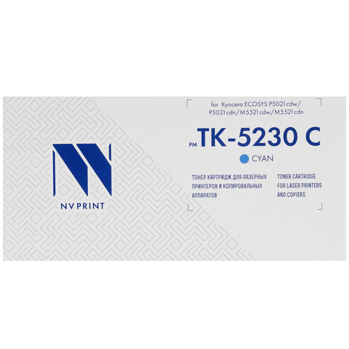 Купить Картридж лазерный NV Print NV-TK-5230 голубой в интернет-магазине DNS. Характеристики, цена NV Print NV-TK-5230 | 5367746.