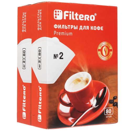 Купить Одноразовые фильтры Filtero №2/160 Premium №2 белый в интернет-магазине DNS. Характеристики, цена Filtero №2/160 Premium | 9235049.