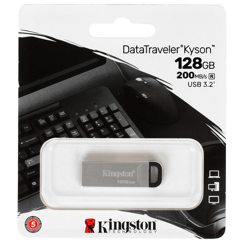 Купить Память USB Flash 128 ГБ Kingston DataTraveler Kyson [DTKN/128GB] в интернет-магазине DNS. Характеристики, цена Kingston DataTraveler Kyson | 4720158.