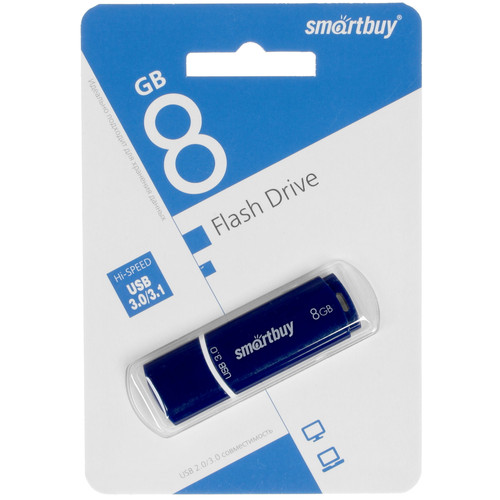 Купить Память USB Flash 8 ГБ Smartbuy Crown [SB8GBCRW-Bl] в интернет-магазине DNS. Характеристики, цена Smartbuy Crown | 5062489.