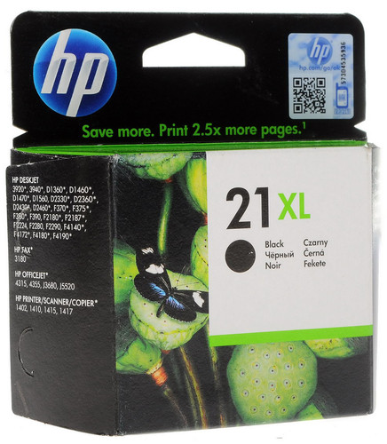 Купить Картридж HP 21XL (C9351CE) черный в интернет-магазине DNS. Характеристики, цена HP 21XL (C9351CE) | 0114665.