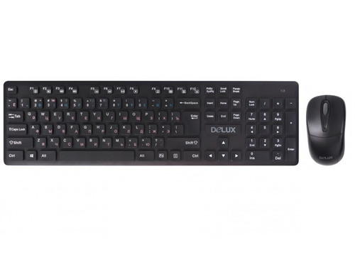 Купить Клавиатура+мышь беспроводная   Delux DLD-1505OGB черный в интернет-магазине DNS. Характеристики, цена Delux DLD-1505OGB | 9183180.