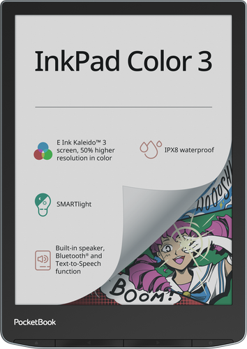 Купить 7.8" Электронная книга PocketBook InkPad Color 3 серый в интернет-магазине DNS. Характеристики, цена PocketBook InkPad Color 3 | 9196514.