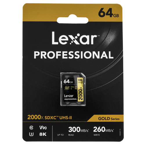 Купить Карта памяти Lexar SDXC 64 ГБ [LSD2000064G-BNNNG] в интернет-магазине DNS. Характеристики, цена  | 5456355.