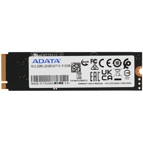 Купить 512 ГБ M.2 NVMe накопитель ADATA LEGEND 710 [ALEG-710-512GCS] в интернет-магазине DNS. Характеристики, цена ADATA LEGEND 710 | 5022996.