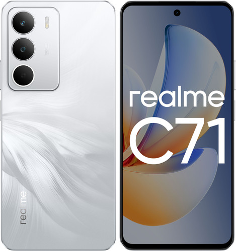 Купить 6.67" Смартфон realme C71 128 ГБ белый в интернет-магазине DNS. Характеристики, цена realme C71 | 5628820.