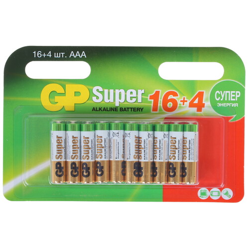 Купить Батарейка GP Super Alkaline AAA (LR03/FR03) в интернет-магазине DNS. Характеристики, цена GP Super Alkaline | 1279641.