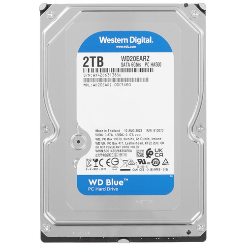 Купить 2 ТБ Жесткий диск WD Blue [WD20EARZ] в интернет-магазине DNS. Характеристики, цена WD Blue | 5430896.