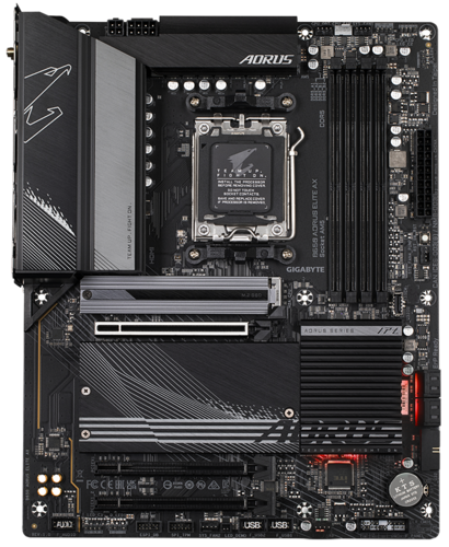 Купить Материнская плата GIGABYTE B650 AORUS ELITE AX в интернет-магазине DNS. Характеристики, цена GIGABYTE B650 AORUS ELITE AX | 5077399.