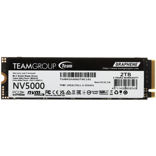 Купить 2000 ГБ M.2 NVMe накопитель Team Group NV5000 [TM8FGM002T0C101] в интернет-магазине DNS. Характеристики, цена Team Group NV5000 | 5637958.