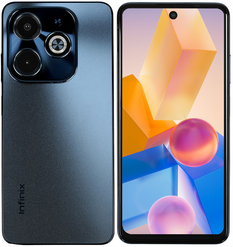 Купить 6.56" Смартфон Infinix HOT 40i 128 ГБ черный в интернет-магазине DNS. Характеристики, цена Infinix HOT 40i | 5438564.