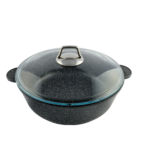 Купить Жаровня TS Kitchen TS-G1032G 5.5 л 32 см черный в интернет-магазине DNS. Характеристики, цена TS Kitchen TS-G1032G | 9317852.