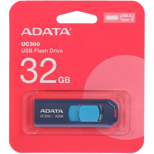 Купить Память OTG USB Flash 32 ГБ ADATA UC300 [ACHO-UC300-32G-RNB/BU] в интернет-магазине DNS. Характеристики, цена ADATA UC300 | 5450340.
